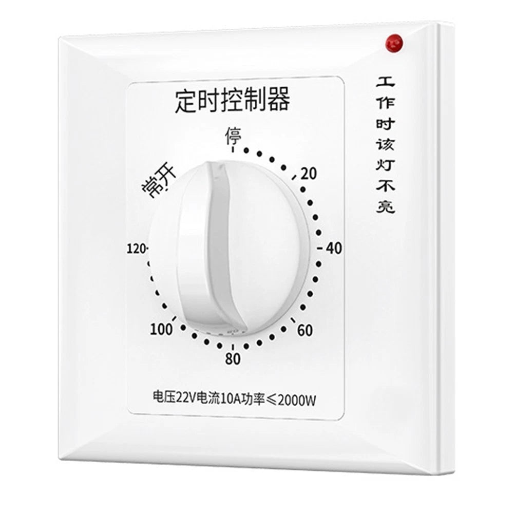 Mechanical Timer Switch for 86 Panel (220V) with LED Indicator