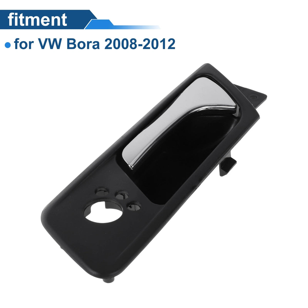 Front Passenger Side Interior Door Handle for VW Bora (2008–2012) Black Chrome
