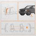 3in Drop Spindles Lowering Kit for GMC C1500 Chevy C10 (1973–1987)
