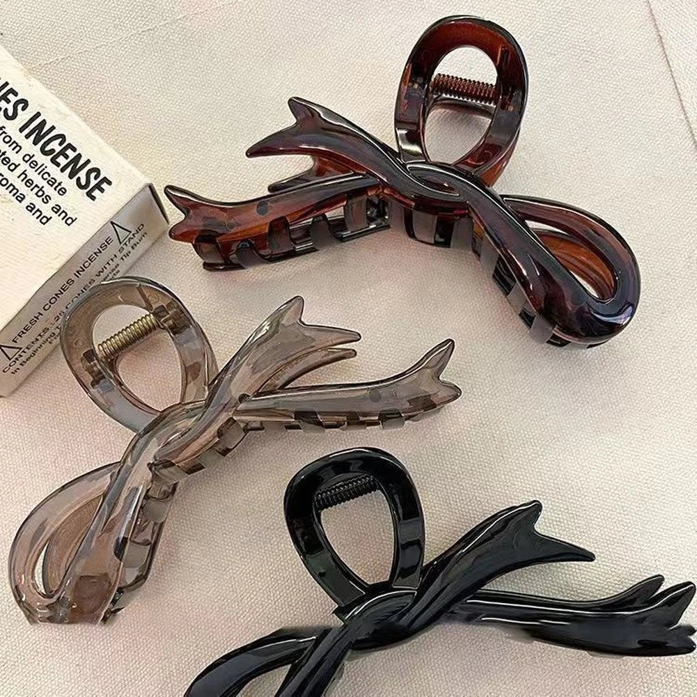 Claw Clip for Hair Styling (13cm, Brown)