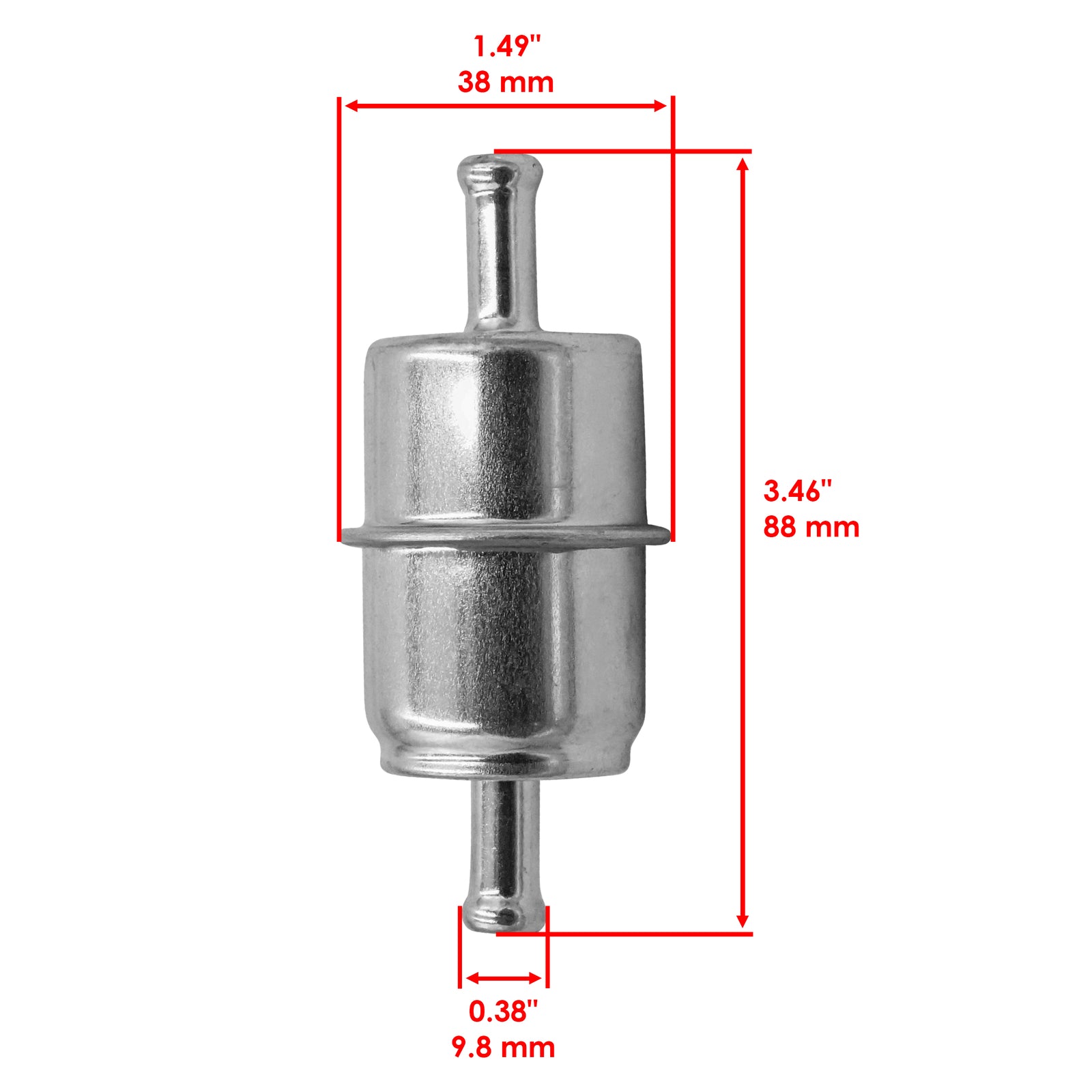 Caltric Fuel Filter Replacement for Ski Doo Renegade 600 (2020–2021)