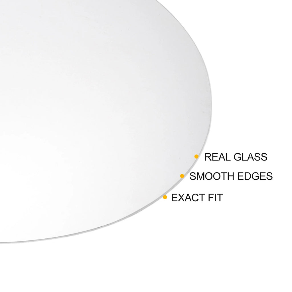 Right Side White Mirror Glass for Renault Twingo (1996–2006)
