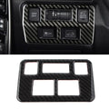 Carbon Fiber Front Headlight Button Frame Cover Trim For Subaru Forester 2013-18