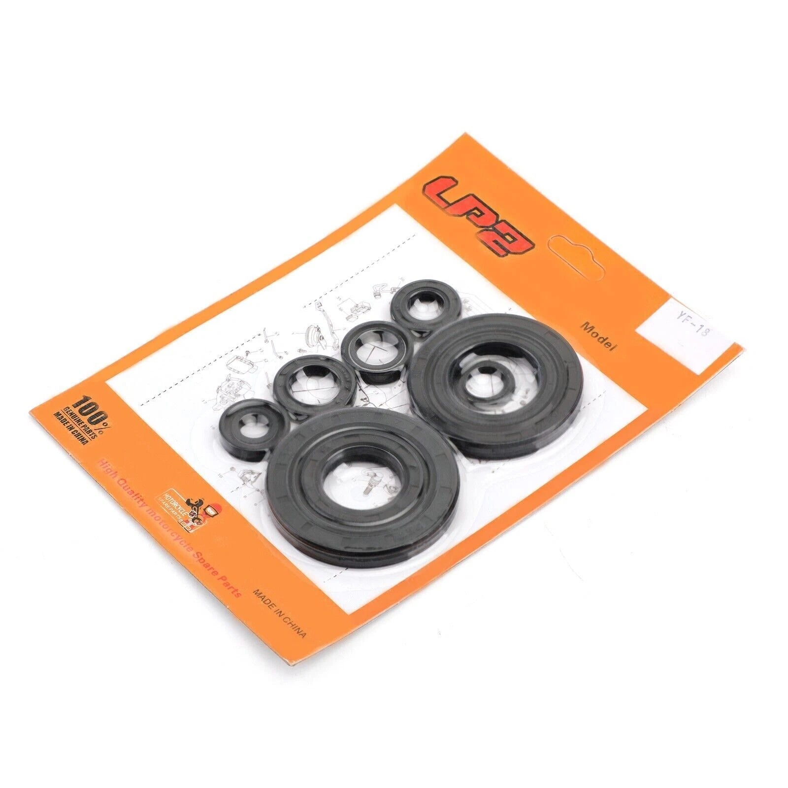 9pcs Engine Oil Seal Kit for Honda CRF250R CRF250 CRF 250 R (2010–2017)
