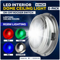 2X 4" RGBW LED Dome Ceiling Light for Universal (12V) - FO5052-M2