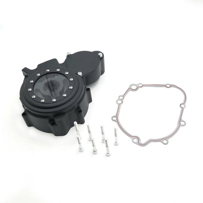 Billet Engine Stator Cover for Suzuki GSXR 600/750 (2006–2024) - Clear, Black