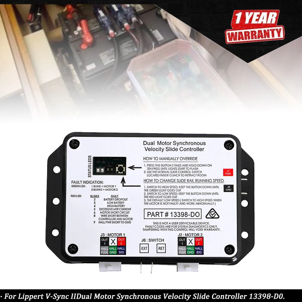 V-Sync II Dual Motor Synchronous Velocity Slide Controller 13398-D0 for