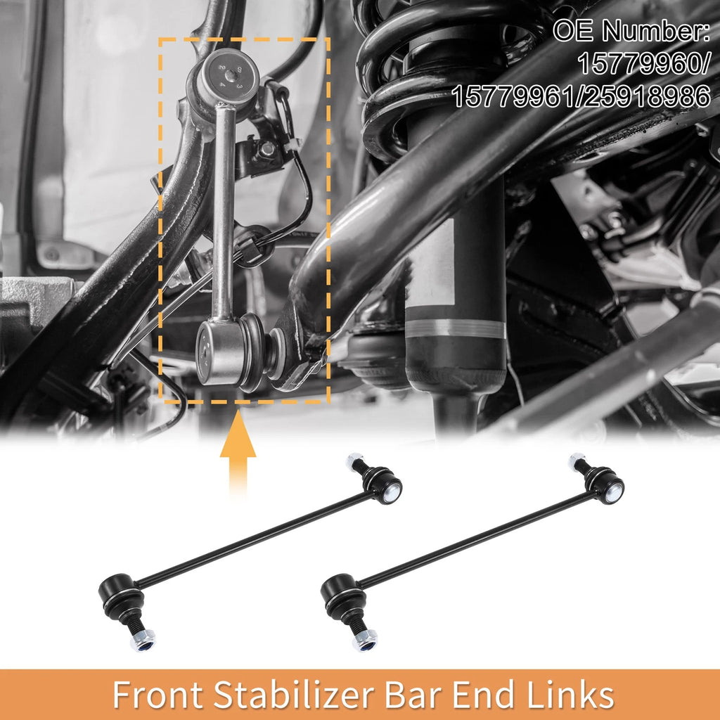 Front Stabilizer Sway Bar Link with Bushing Replacement Set for GMC Terrain (2010–2017)