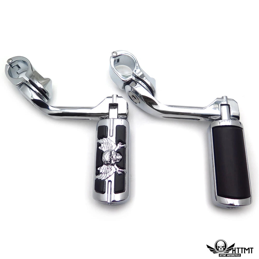 5" Chrome Foot Peg Kit for Harley Fat Boy