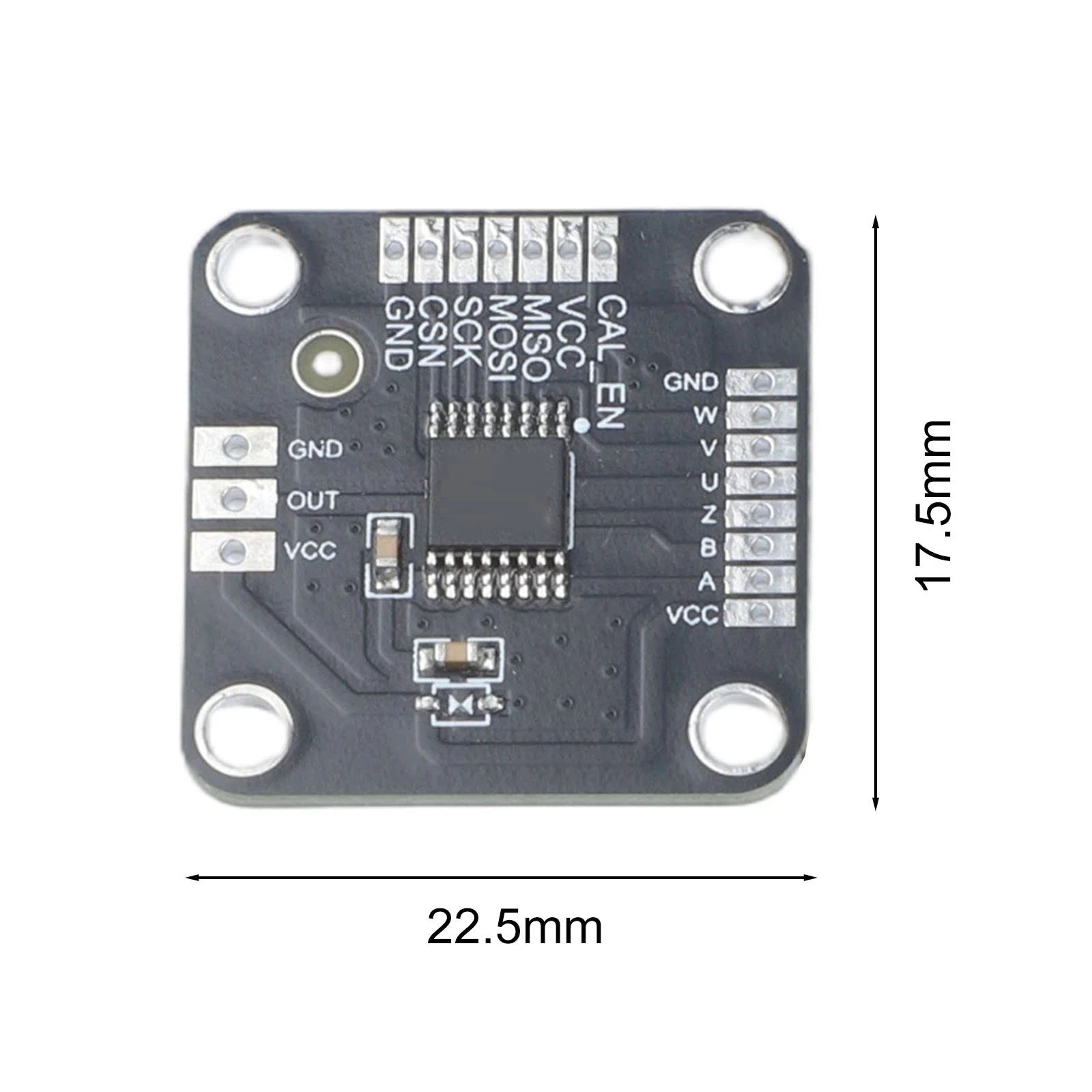 MT6835 PCB Encoder Module for Motor Projects (2.25 x 1.75 cm)