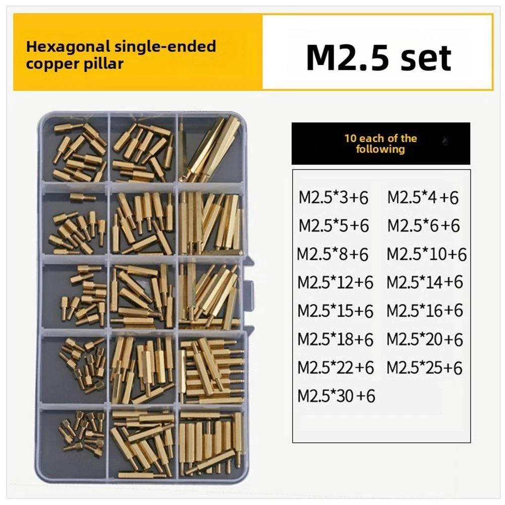 Hexagonal Brass Spacers for Circuit Board Positioning