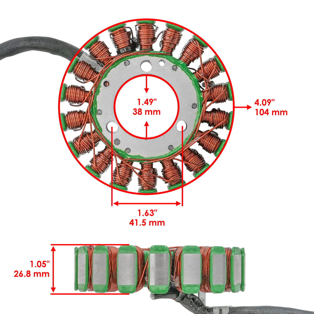 Stator Replacement for Hyosung ST7 Deluxe Fi (2010–2013)