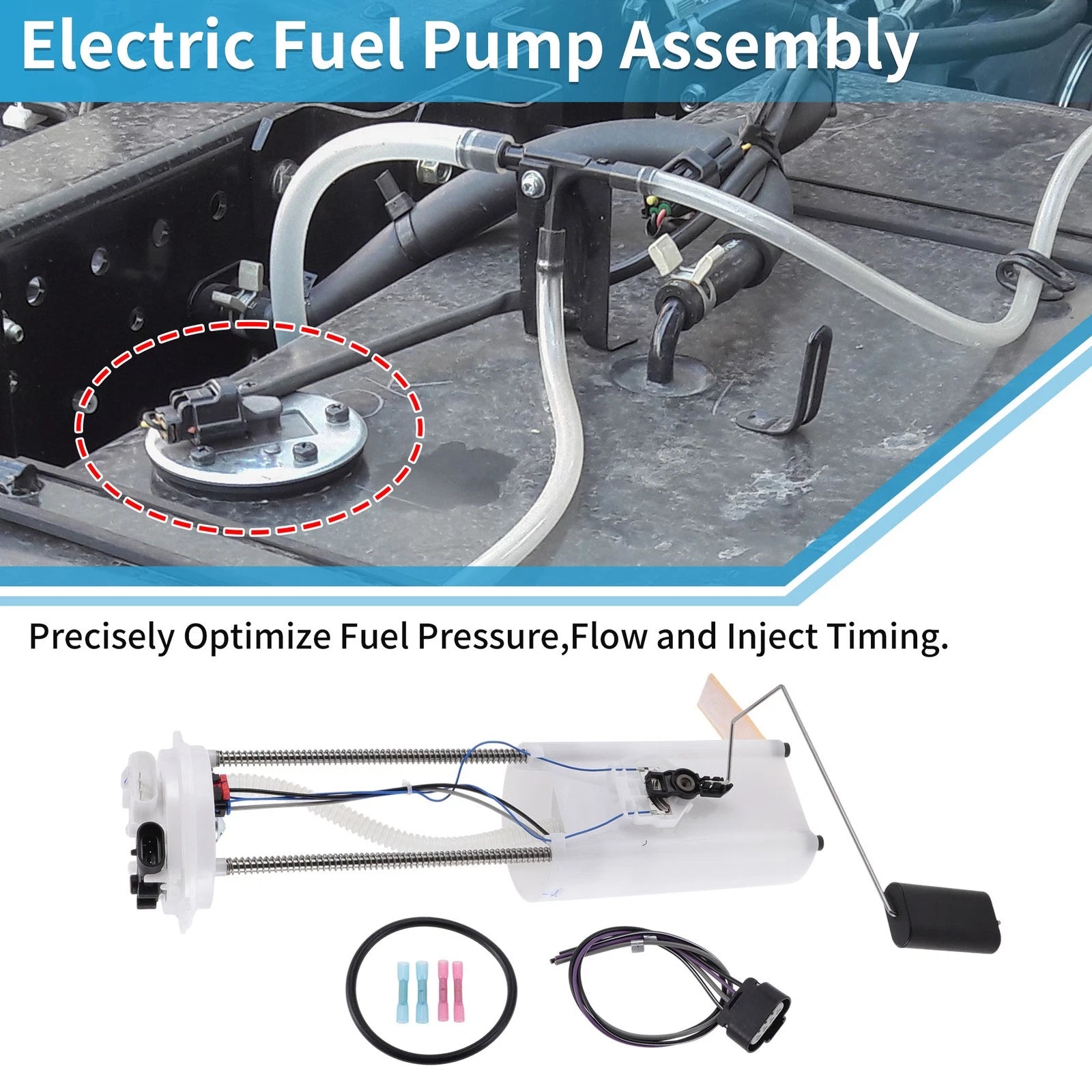 Electric Fuel Pump Replacement for Chevy GMC Pickup Truck (1997–2000)