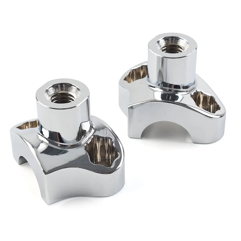 1.7 Tall Handlebar Risers For Harley Softail Dyna Street Bob