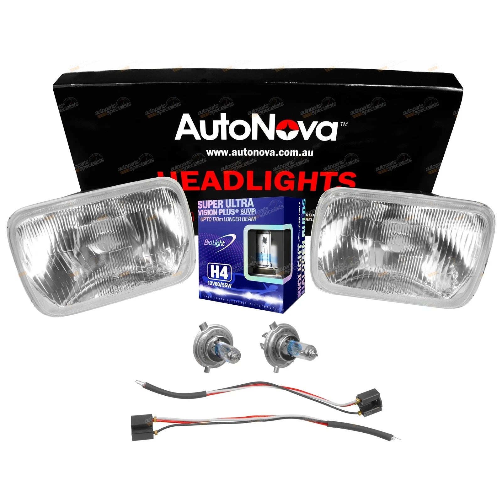 Headlight Conversion Kit H4 for Suzuki Mighty Boy (1983–1988)