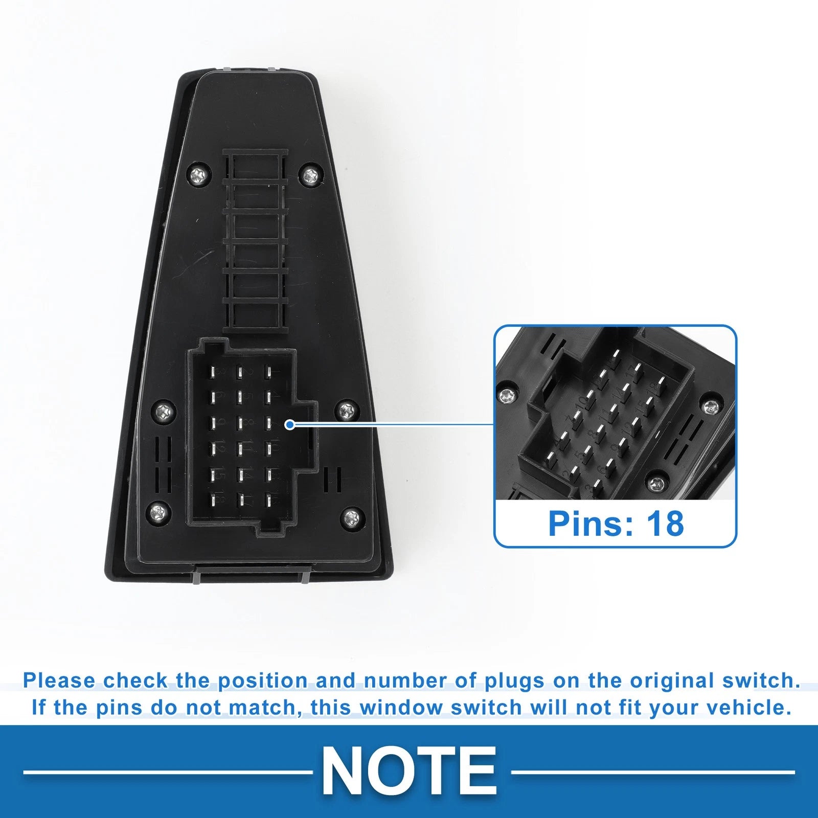 Front Side Power Window Switch for Volvo (No. 21543893)