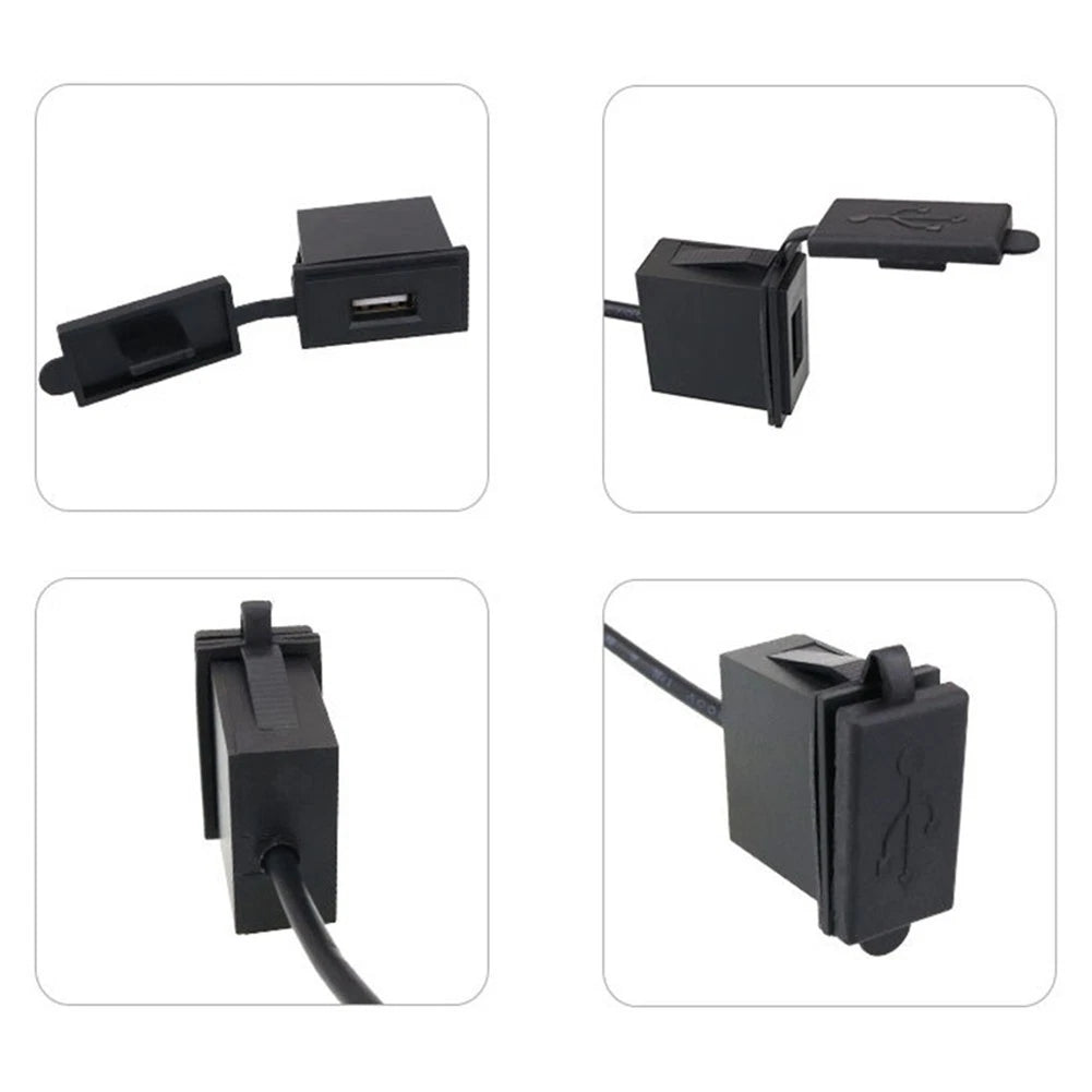 USB Charging Car Charger Socket for Universal Vehicles (12-24V)