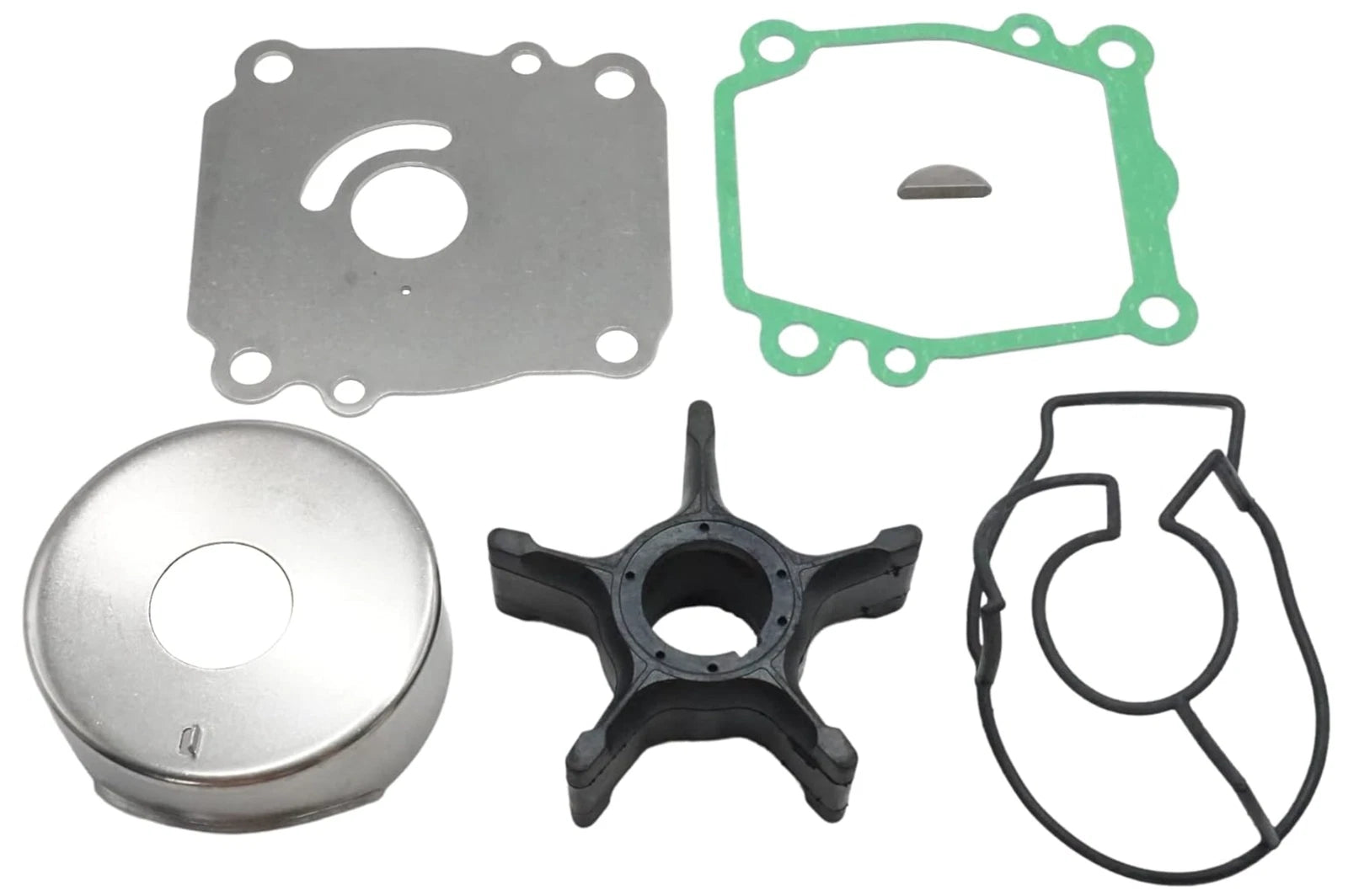 Outboard Water Pump Impeller & Plate for Suzuki 4-S (17461-90J01, 17471-92J00)