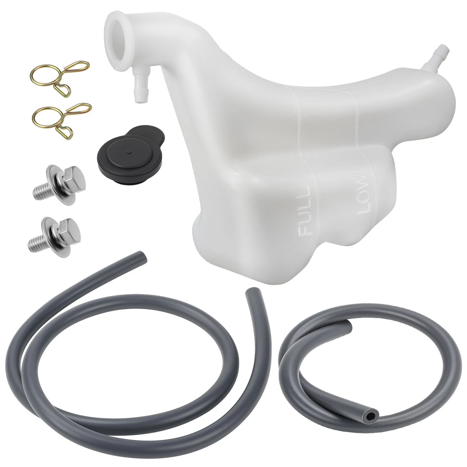 Coolant Radiator Tank Reservoir with Cap for Yamaha Grizzly 660 (2002–2008) 5KM-21871-00-00