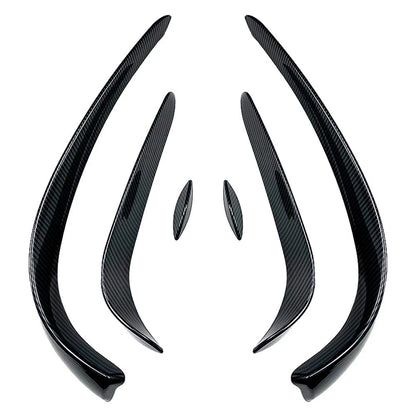 Front Bumper Spoiler Lips Canards for Mercedes Benz C Class W205 (2015–2018)