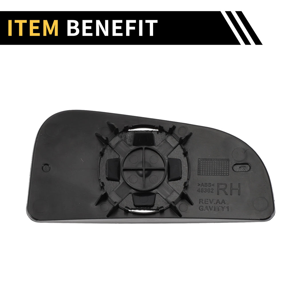 Right Mirror Glass Replacement for Dodge Ram 1500 (No. 68079362AA)