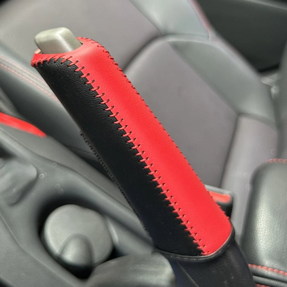 Microfiber Handbrake Cover for Vehicle Interior Style
