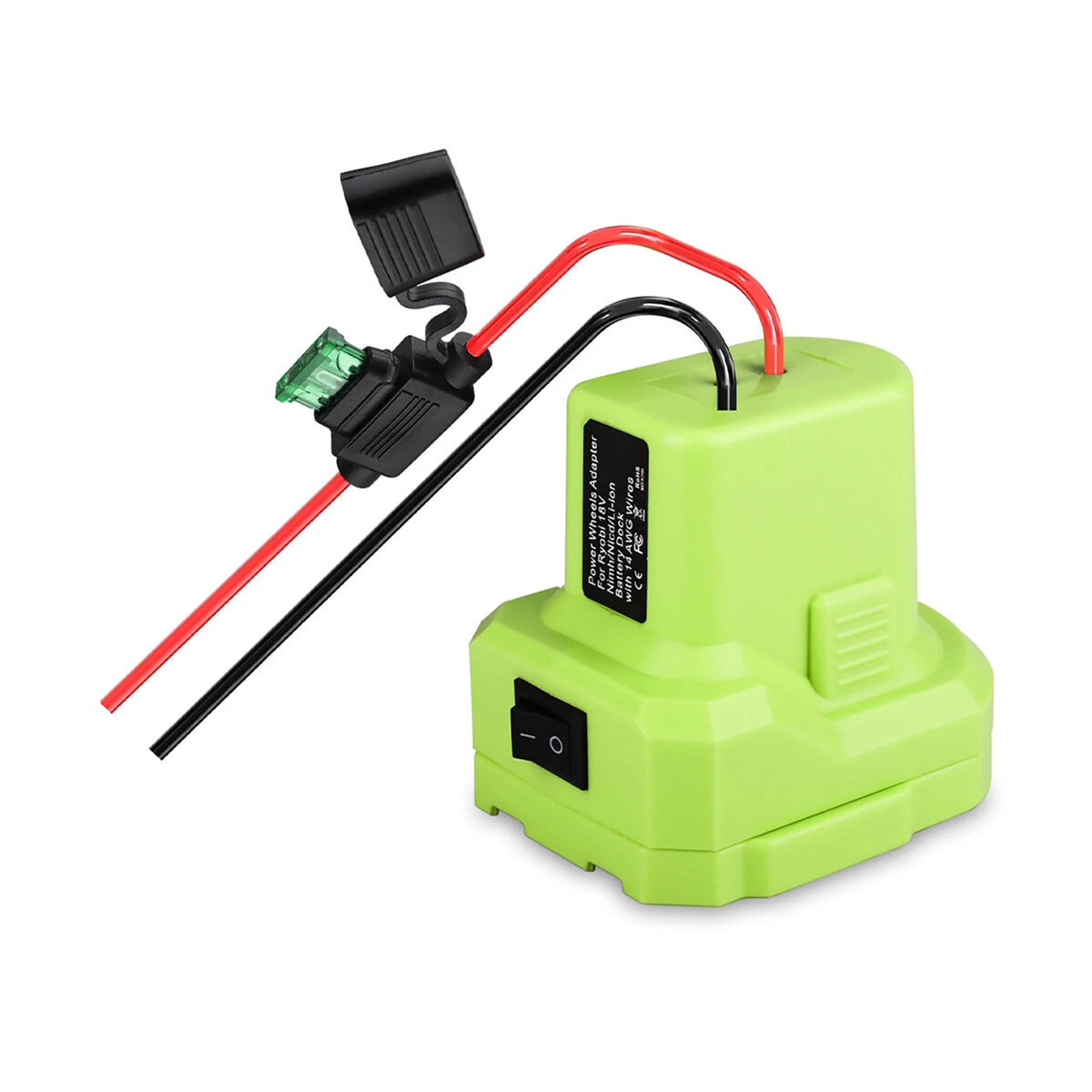 Battery Adapter for Ryobi 18V (Durable, 14 Gauge, Fuse & Terminal)
