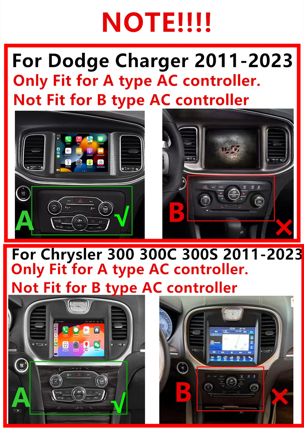 8.4'' Car Stereo Radio GPS Navigation for Dodge Ram, Chrysler, Jeep (2013–2019)