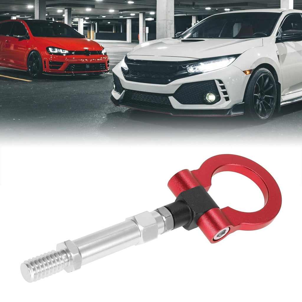Trailer Tow Hook Screw Red Front Bumper Eye for Volkswagen Golf (2000–2014)