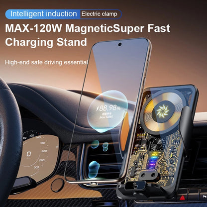 66W Fast Wireless Car Charger Automatic Clamping Mount Air Vent Phone Holder