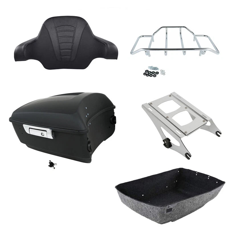 Matte King Trunk Backrest Mount for Harley Touring Electra Glide (2014–2026)