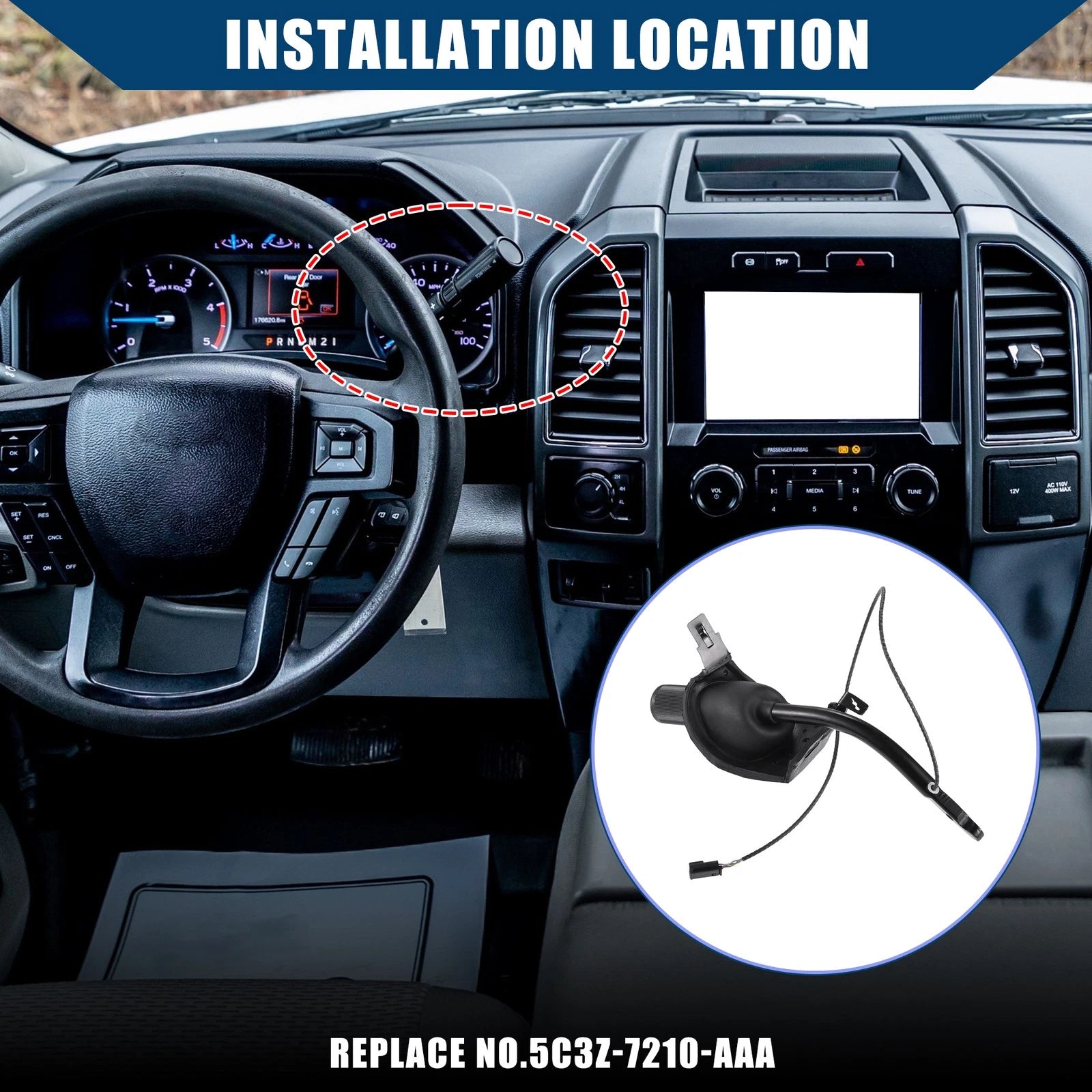 Car Gear Shifter Lever Handle Replacement for Ford Excursion (2000–2003)