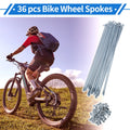 Bicycle Spokes Nipple Set 12G 185mm Carbon Steel Galvanized Universal