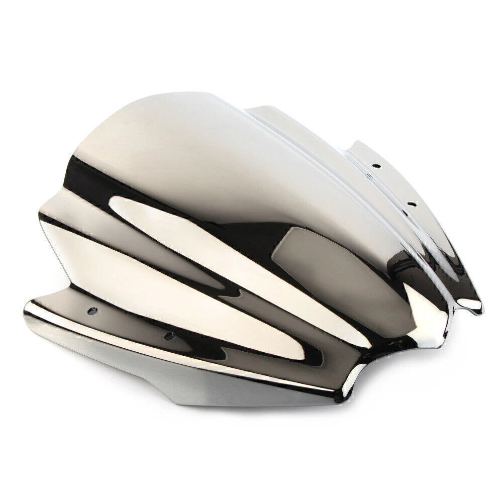 Motor Silver Handlebars Clamp Mount Windshield Protector for Universal (UK)