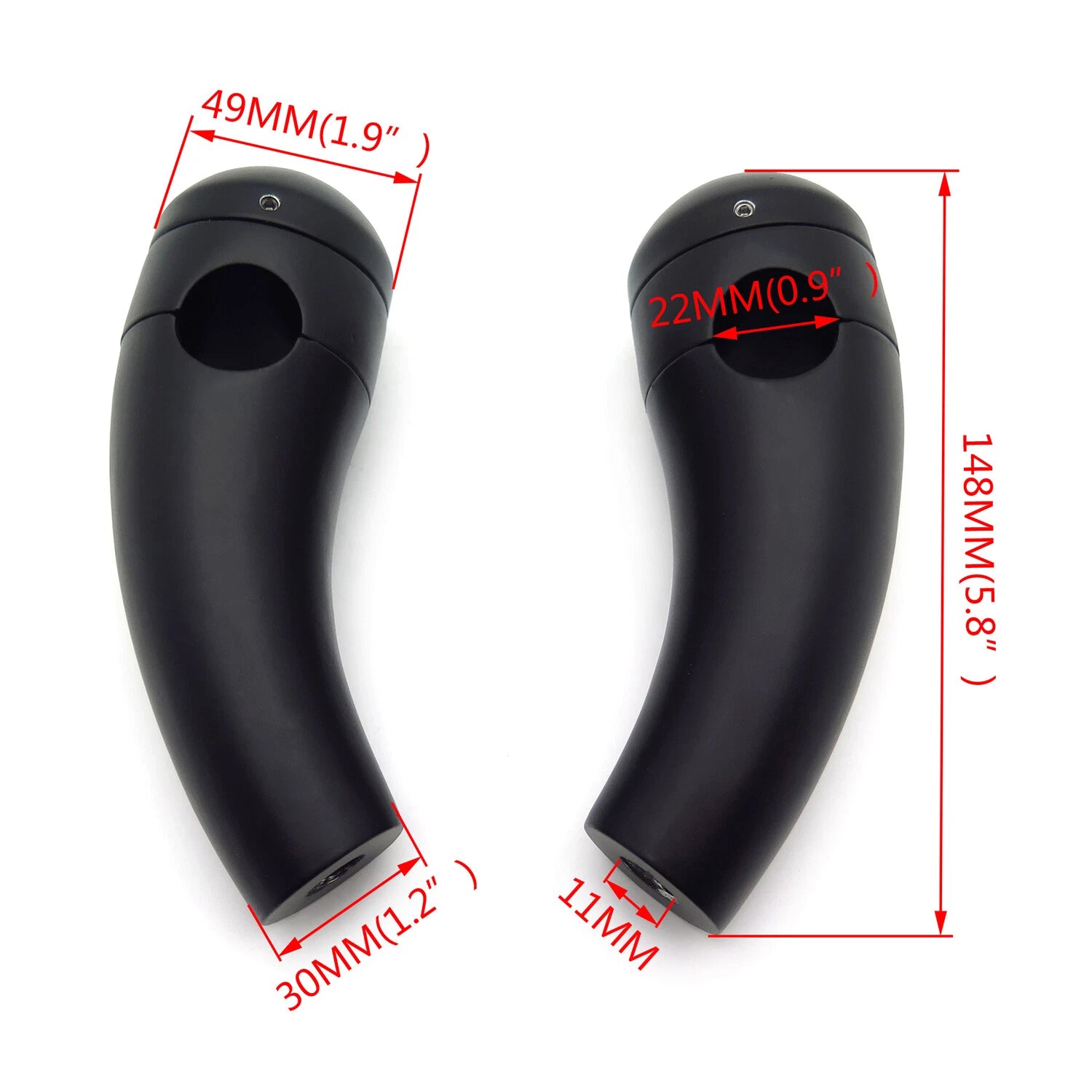 7/8" Handlebar Riser Mounting Clamp for Honda Harley Yamaha (Universal)