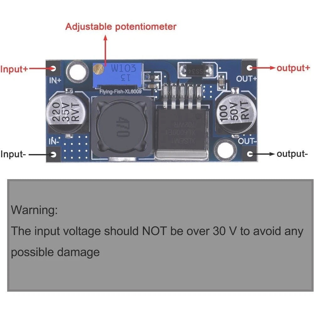 10 Pack XL6009 Boost Module for Solar Systems (DIY Power Supplies)