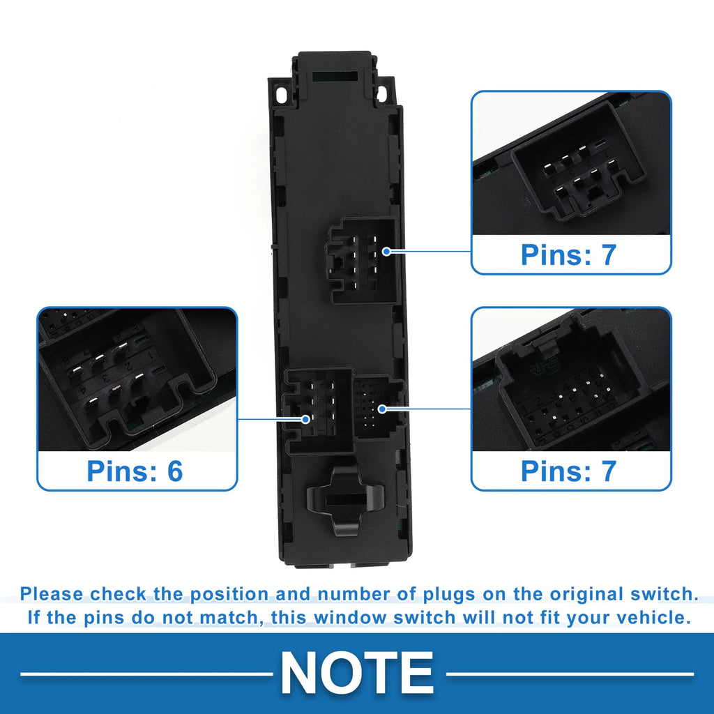 Front Power Window Switch for Ford Escape Focus Transit Connect (No.BM5Z14529H)