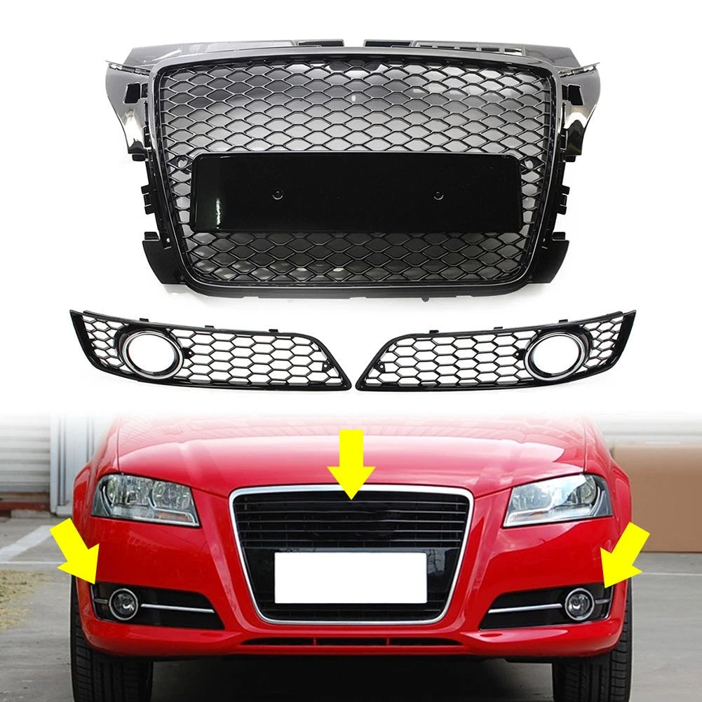 Fog Light Cover Grill Kit for Audi A3 8P (2009–2012)