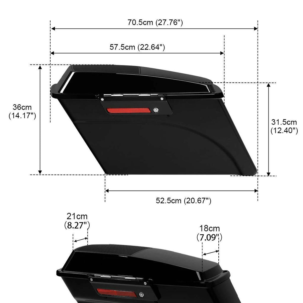 6x9" Speaker Lid Conversion Bracket for Harley Dyna (2008–2017)