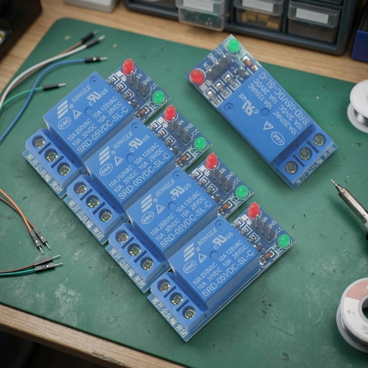 5pcs Single Channel Relay Module Board Shield for Automotive Applications