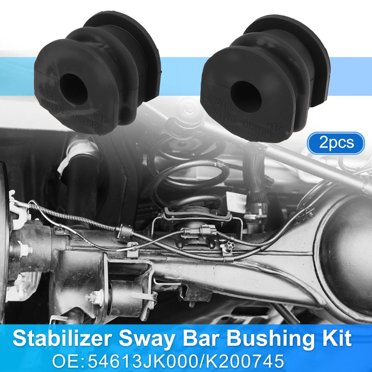 Set of 2 Rear Side Stabilizer Sway Bar Bushings for Infiniti G37 (2009–2013)