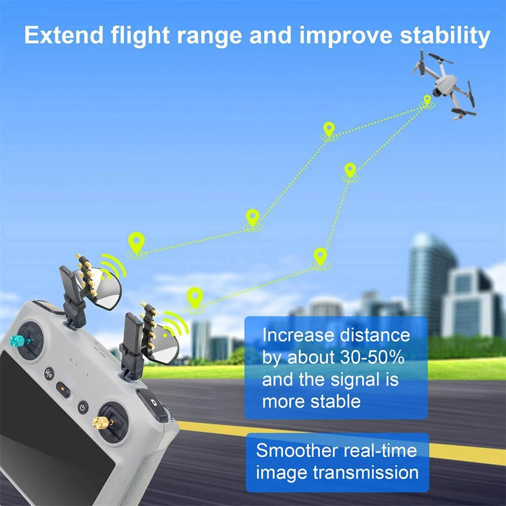 2X Signal Booster Antenna for DJI Mini 4 Pro/Air 3 RC 2/DJI RC Pro