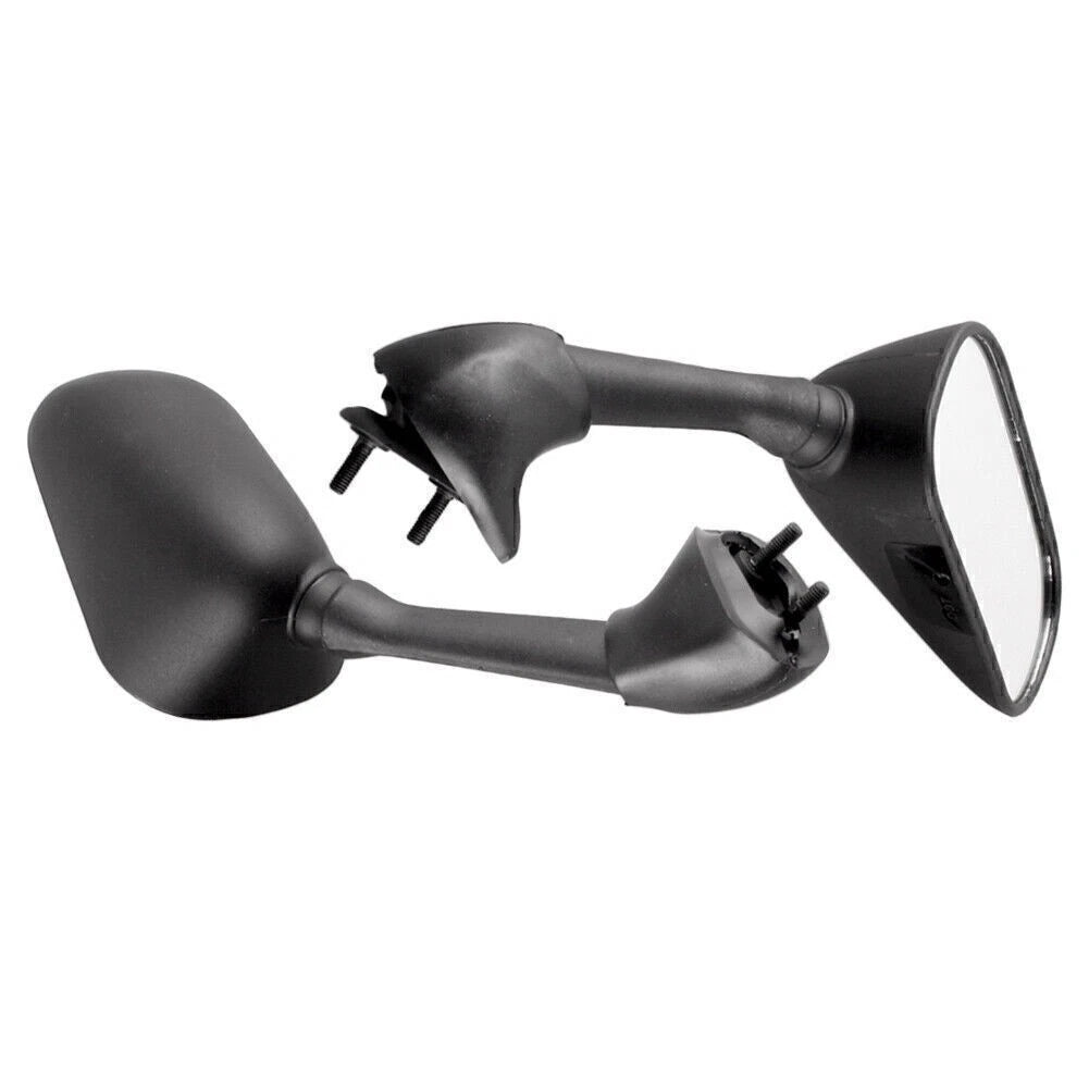 Black ABS Rearview Mirrors for Yamaha YZF R6 (2001–2002)