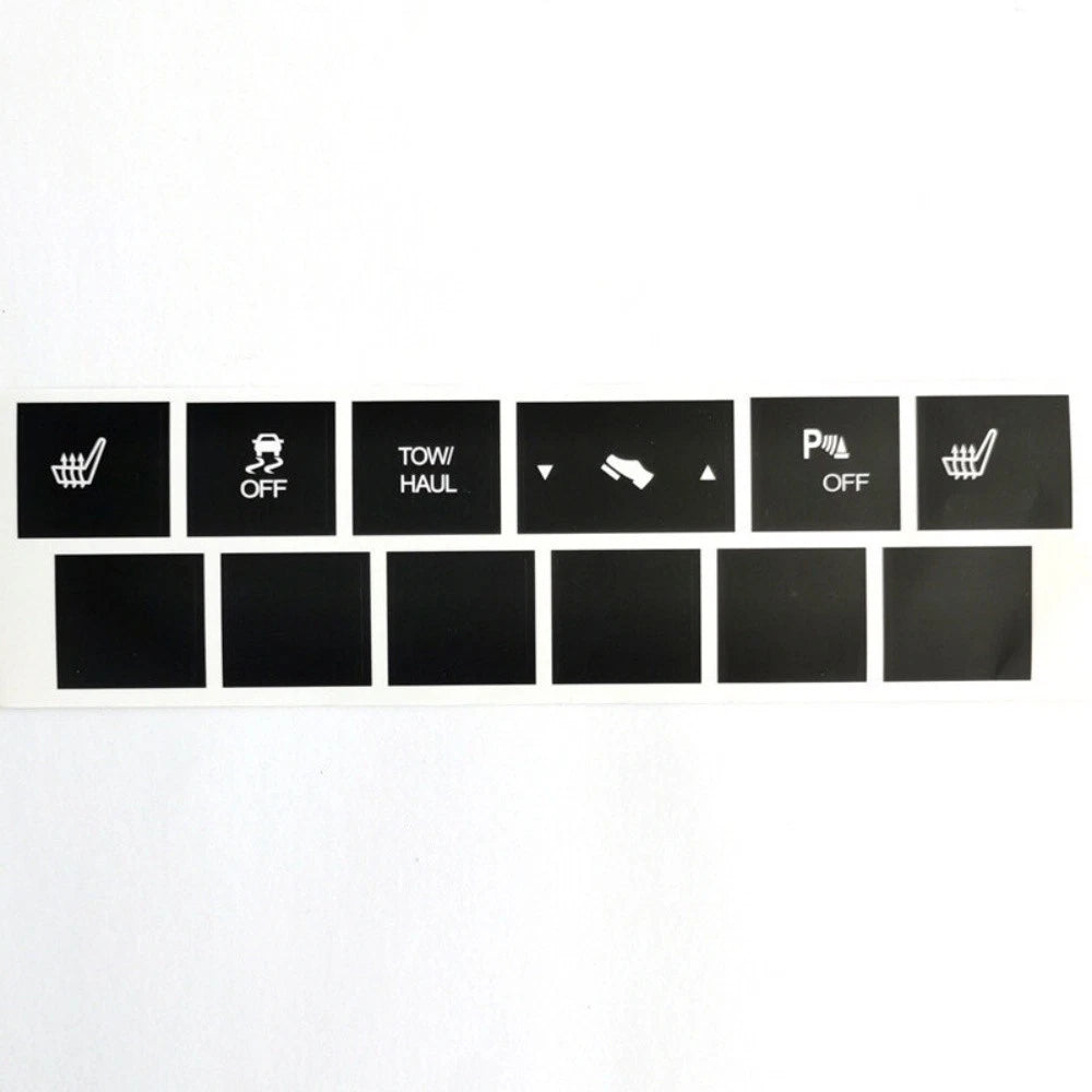 Heated Seat Traction Button Repair Stickers Black For Jeep Cherokee Commander