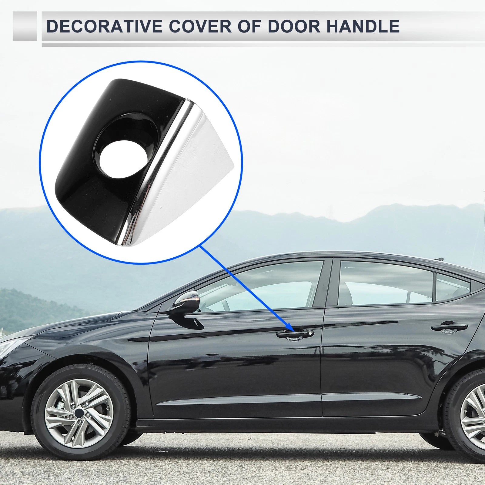 Front Left Door Handle Cover Lock Cap Replacement for Audi Q5 (2013–2017)