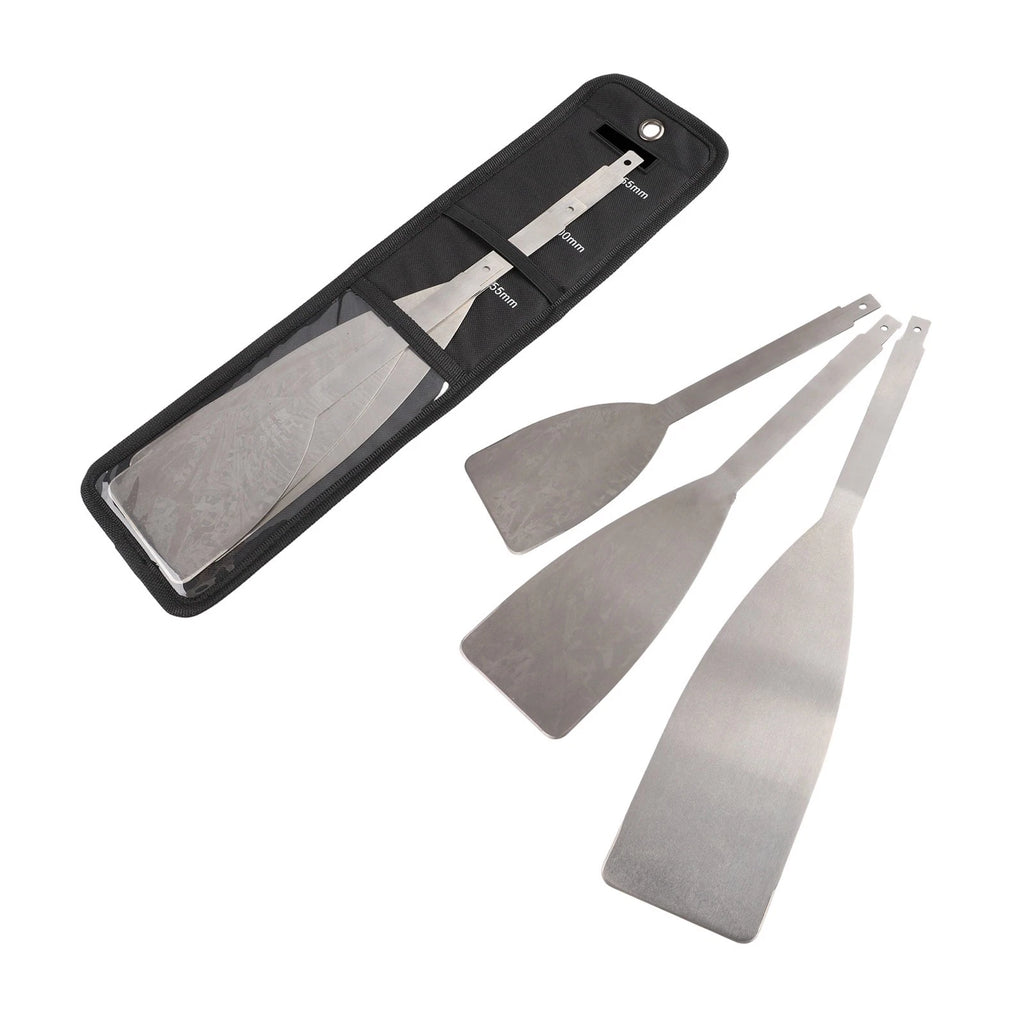 3 Pack Autoglass Removal Blades For Windshield Tool Set Stainless 10/12/14Inch