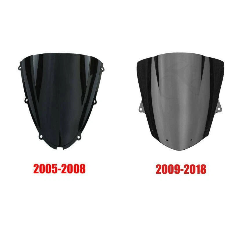 Dual Bubble Windscreen for Kawasaki Ninja ZX6R (2005–2018)