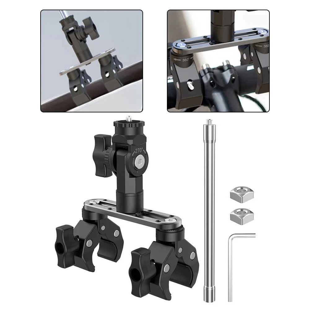 Lightweight Adjustable Crab Clamp for DJI Action 6 & Insta360 X5