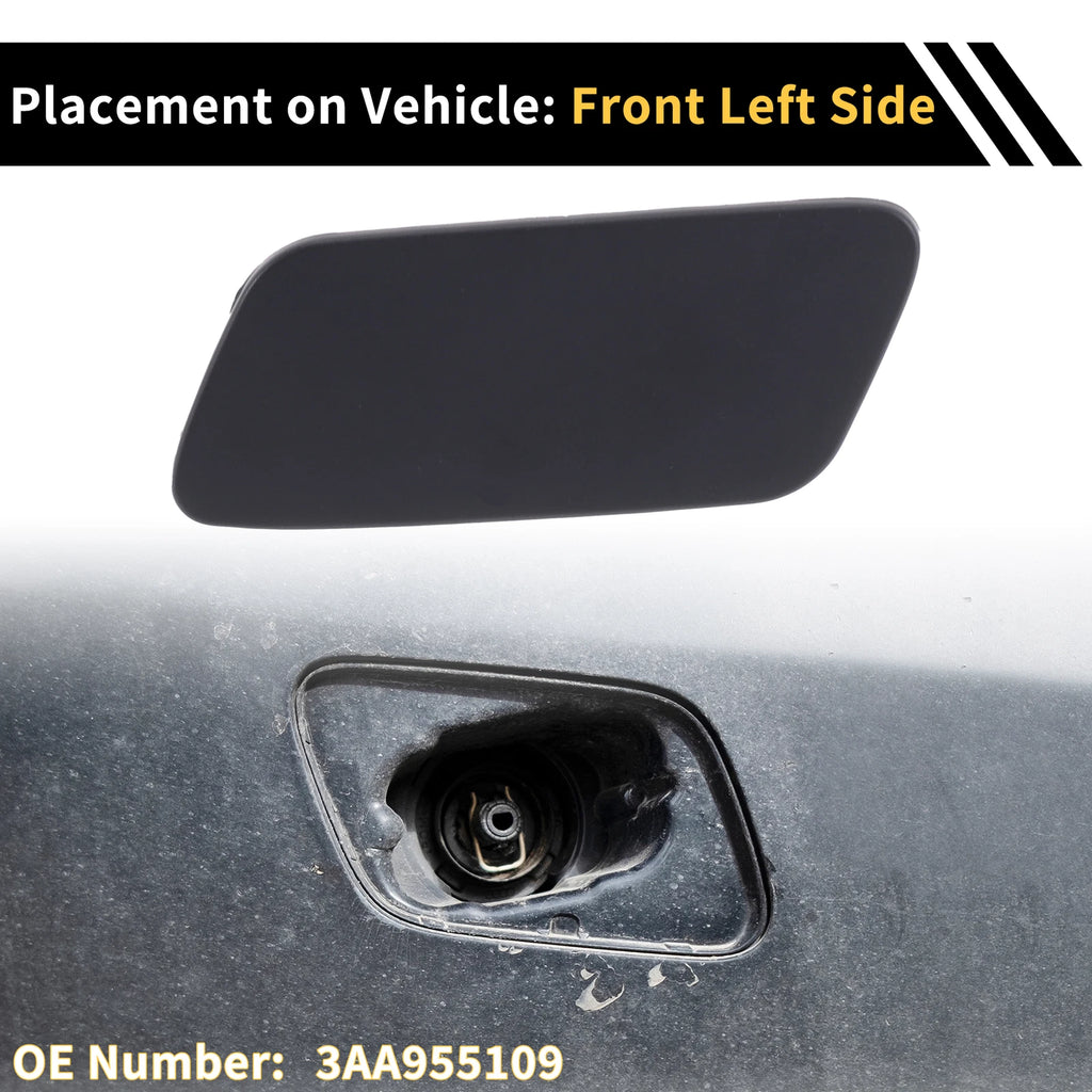 Left Bumper Headlight Washer Nozzle Cover for VW Passat (2010–2015)