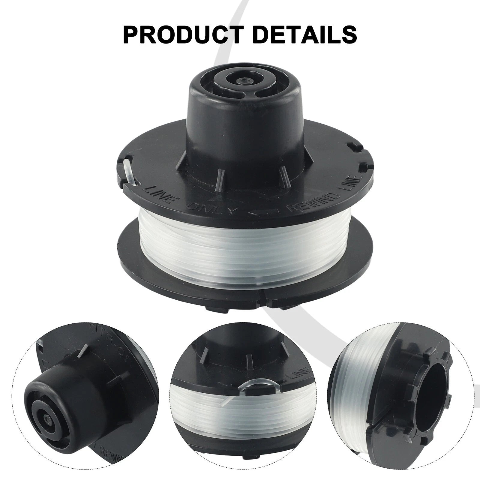 Electric Trimmer Spools Line Spool for Power Equipment (30-foot)